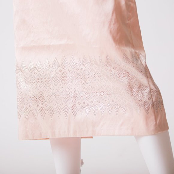 Vintage Hand-Made one of a kind Pink Pencil dress - Picture 4 of 12